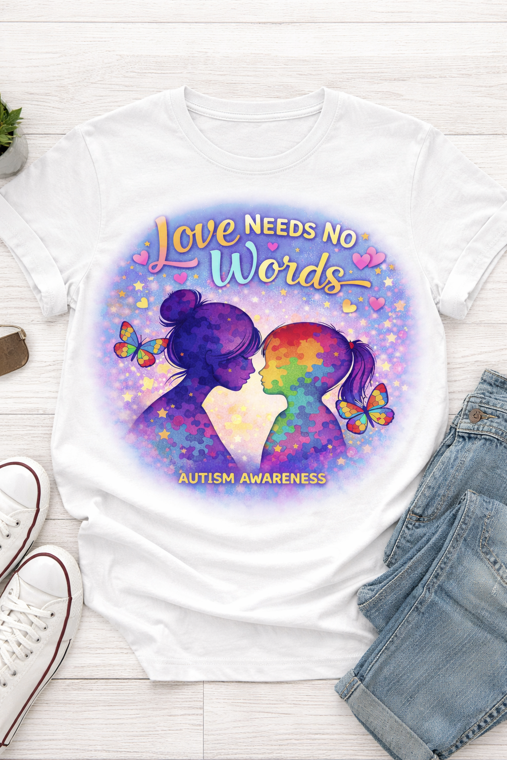 Love Needs No Words Autism Awareness Shirt