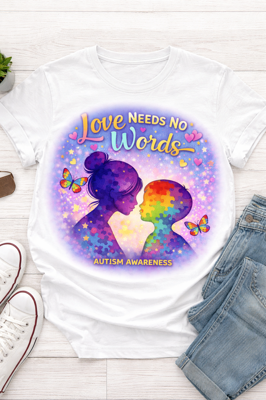Love Needs No Words Autism Awareness Shirt