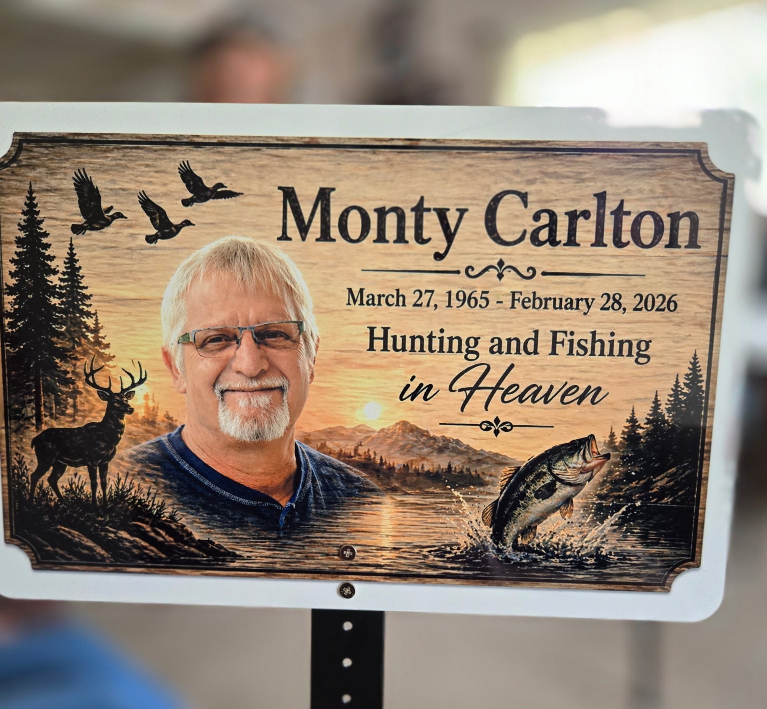 "Custom Memorial Garden Stake"